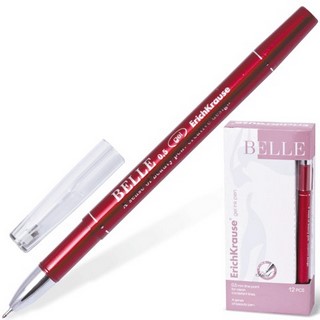 Ручка гелевая  ЕК Belle 0.5мм красная арт....