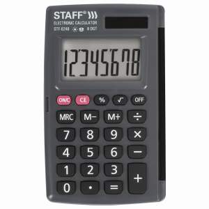 Калькулятор карманный STAFF (104х63мм), 8 ...