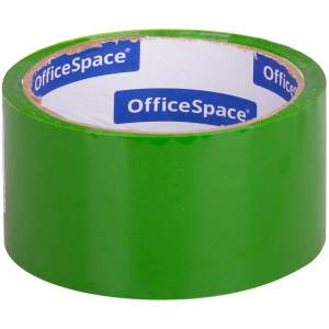Скотч 48х40 OfficeSpace, зеленая 45 мкм ар...