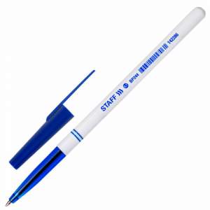 Ручка шариковая  STAFF Офисная, синяя , 0,...