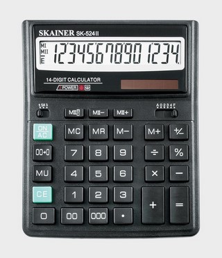 Калькулятор наст. 14-р.SKAINER SK-524ll
