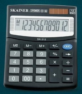 Калькулятор наст. 12-р.SKAINER SK-312ll