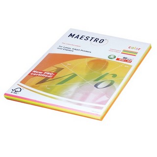 Бумага цветная Maestro 80г/м 200л. 4цв. Ne...
