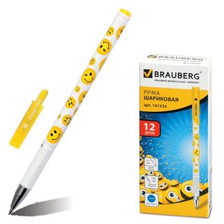Ручка шариковая  Brauberg Smiles 0.7мм син...