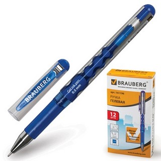 Ручка гелевая Brauberg Techno 0.5мм синяя ...