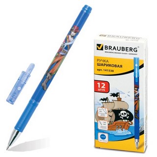 Ручка шариковая  Brauberg Пираты 0.7мм син...