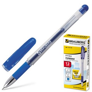 Ручка гелевая Brauberg Geller 0.5мм синяя ...
