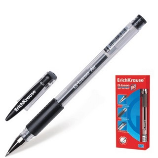 Ручка гелевая  ЕК G-Base plus 0.5мм черная...