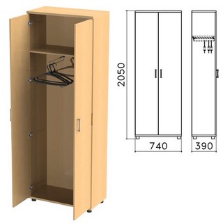 Шкаф для одежды Монолит (ш740*г390*в2050 м...