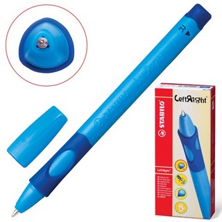 Ручка шариковая для правши STABILO синяя а...