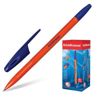 Ручка шариковая  EK R-301 0,7мм синяя оран...