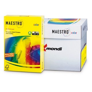 Бумага цветная Maestro 80г/м 500л. канарее...