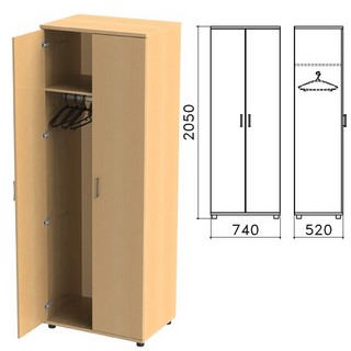Шкаф для одежды Монолит (ш740*г520*в2050 м...