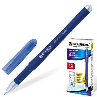 Ручка гелевая Brauberg Citi 0.5мм синяя ар...