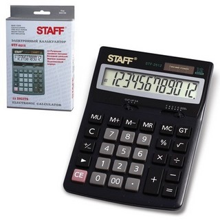 Калькулятор наст. 12-р.STAFF арт. STF-2512...