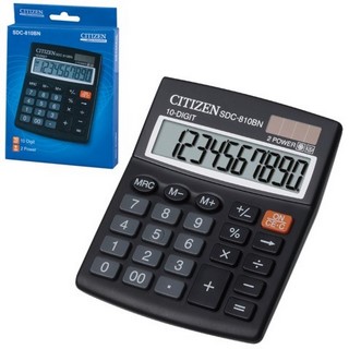 Калькулятор наст. 10-р. Citizen SDC-810BN